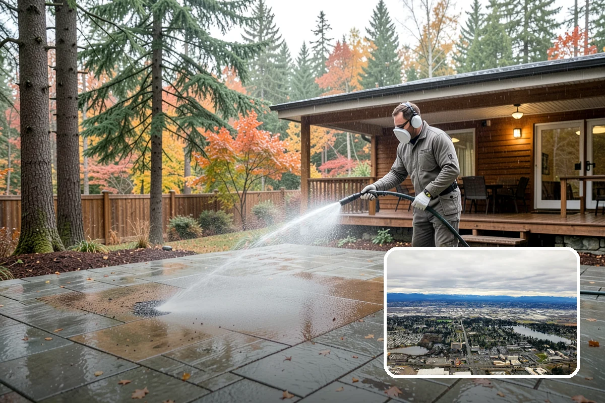 Swing Set Washing in SeaTac, King County, WA - Clears mildew from wood frames and grime from metal