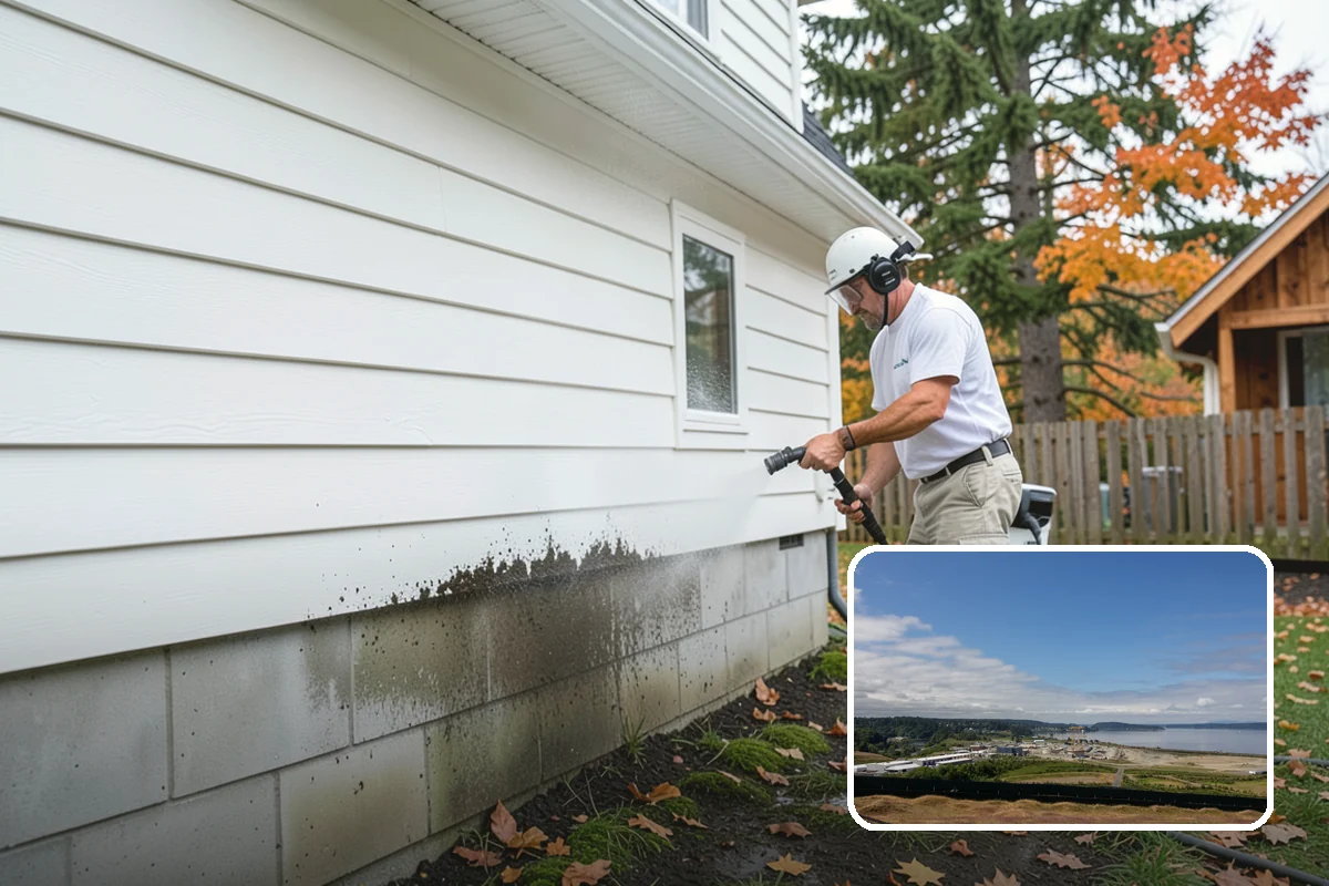 Swing Set Washing in University Place, Pierce County, WA - Clears mildew from wood frames and grime from metal