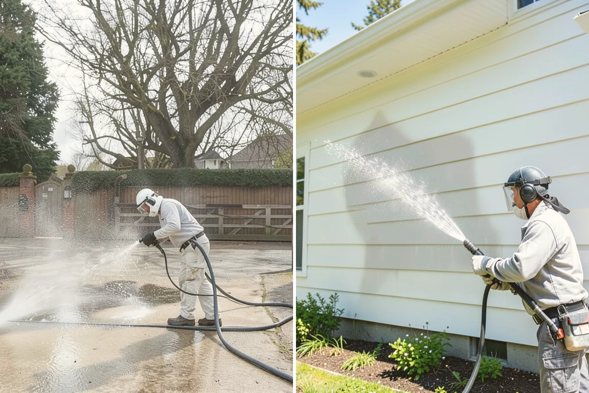 Tennis Court Cleaning in Algona, King County, WA - Sweep debris and inspect the coating condition