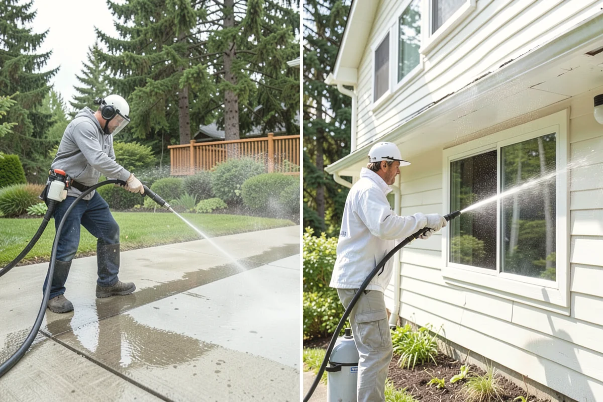 Tennis Court Cleaning in Black Diamond, King County, WA - Sweep debris and inspect the coating condition