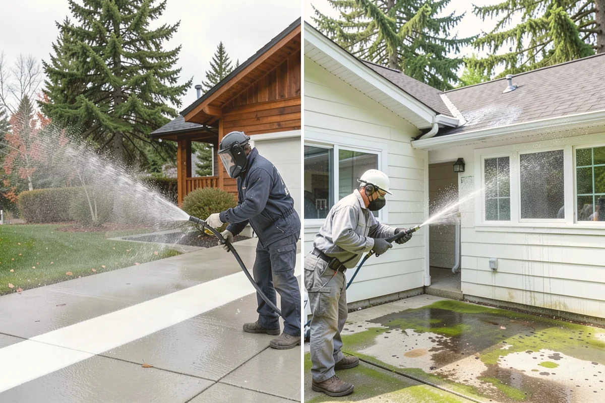 Tennis Court Cleaning in Bothell, King County, WA - Sweep debris and inspect the coating condition