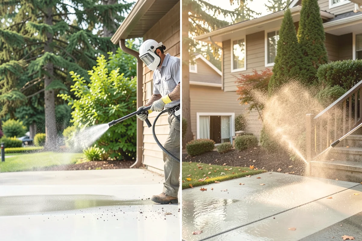 Tennis Court Cleaning in Burien, King County, WA - Sweep debris and inspect the coating condition