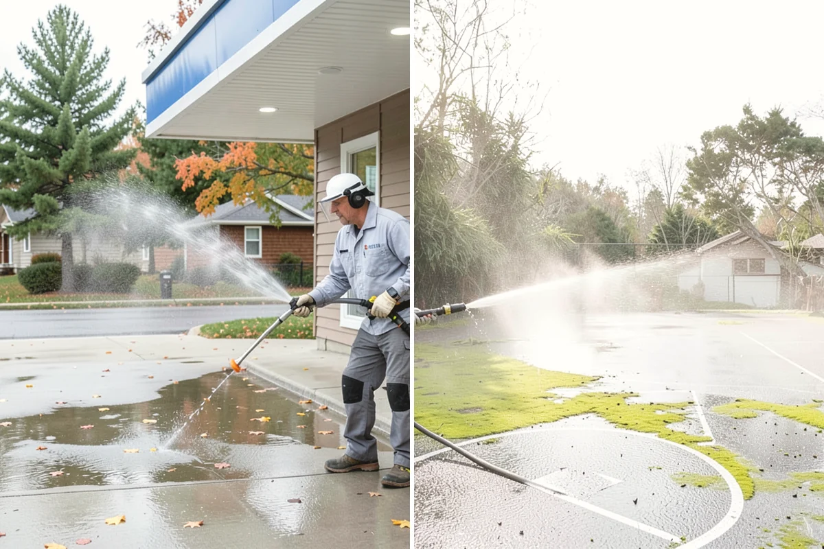 Tennis Court Cleaning in Carnation, King County, WA - Sweep debris and inspect the coating condition