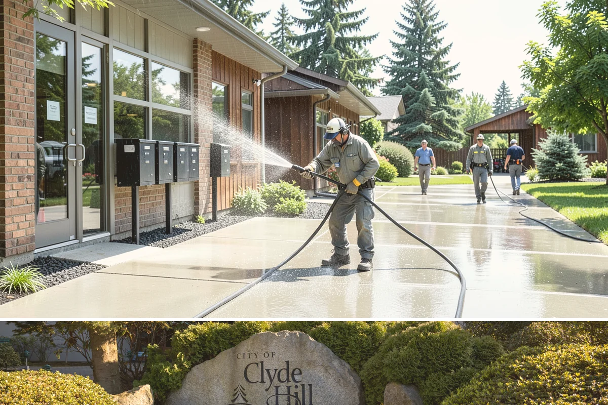 Tennis Court Cleaning in Clyde Hill, King County, WA - Schedule tennis court cleaning in early summer so the surface is dry, gripped, and ready for peak play.