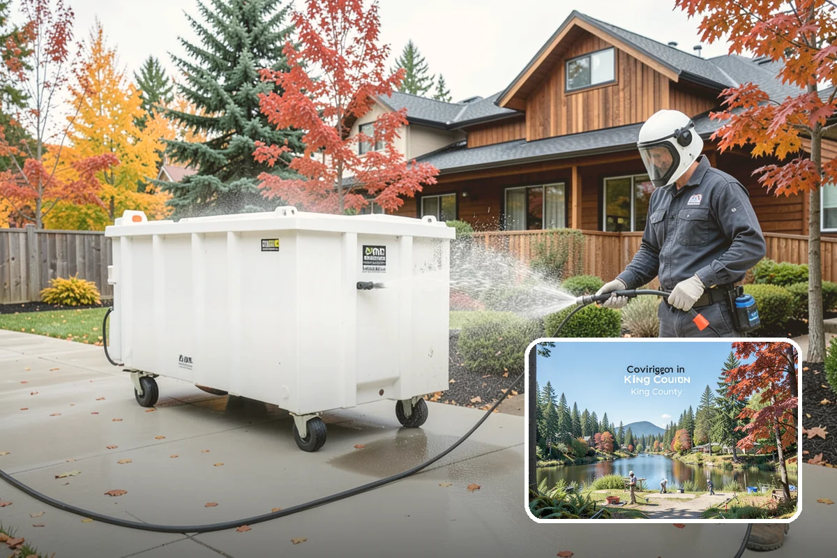 Tennis Court Cleaning in Covington, King County, WA - Removes algae film without abrading the acrylic texture