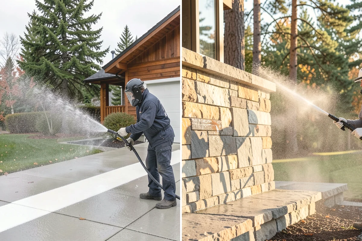 Tennis Court Cleaning in Covington, King County, WA - Sweep debris and inspect the coating condition