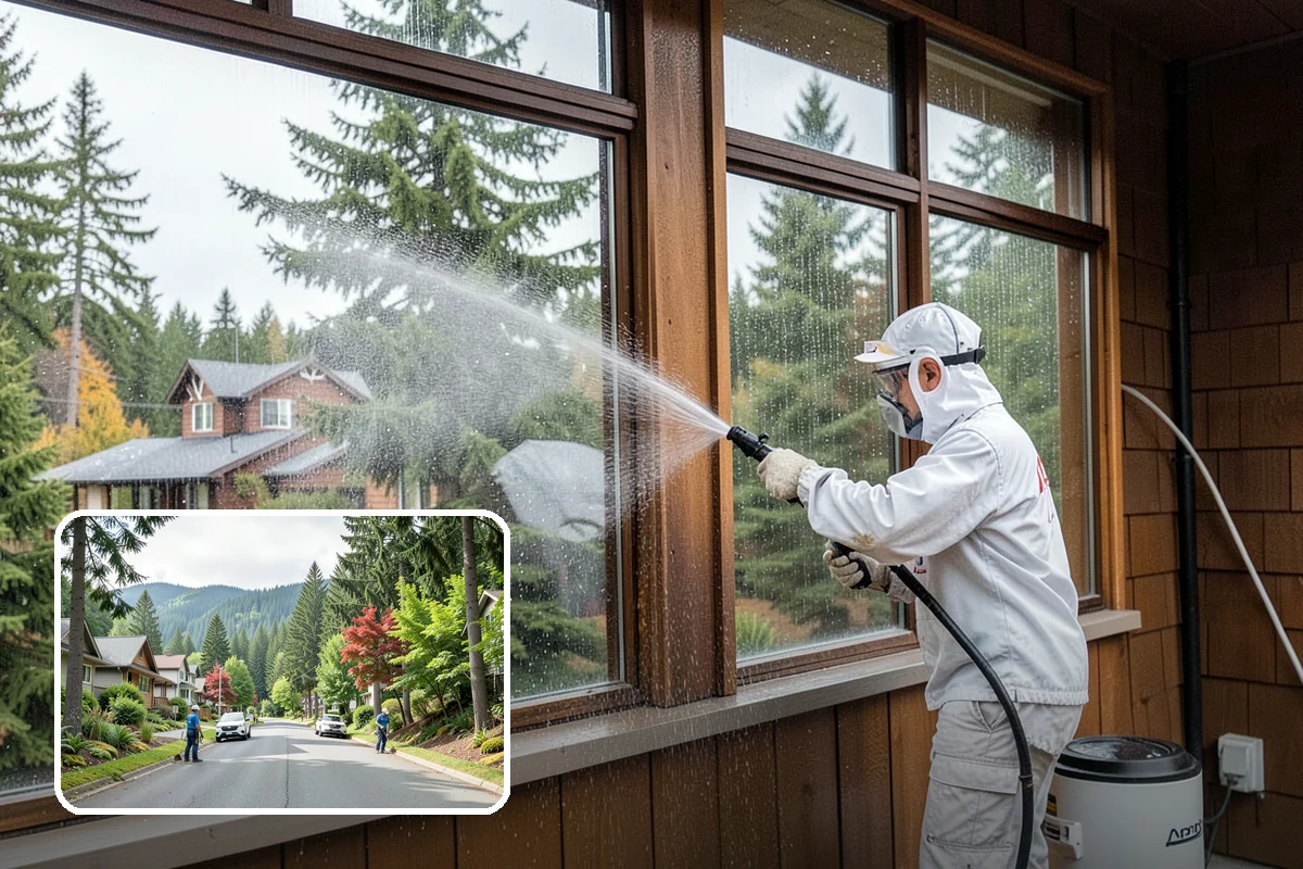Tennis Court Cleaning in Darrington, Snohomish County, WA - Removes algae film without abrading the acrylic texture
