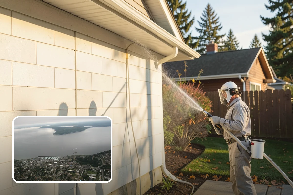 Tennis Court Cleaning in Des Moines, King County, WA - Removes algae film without abrading the acrylic texture
