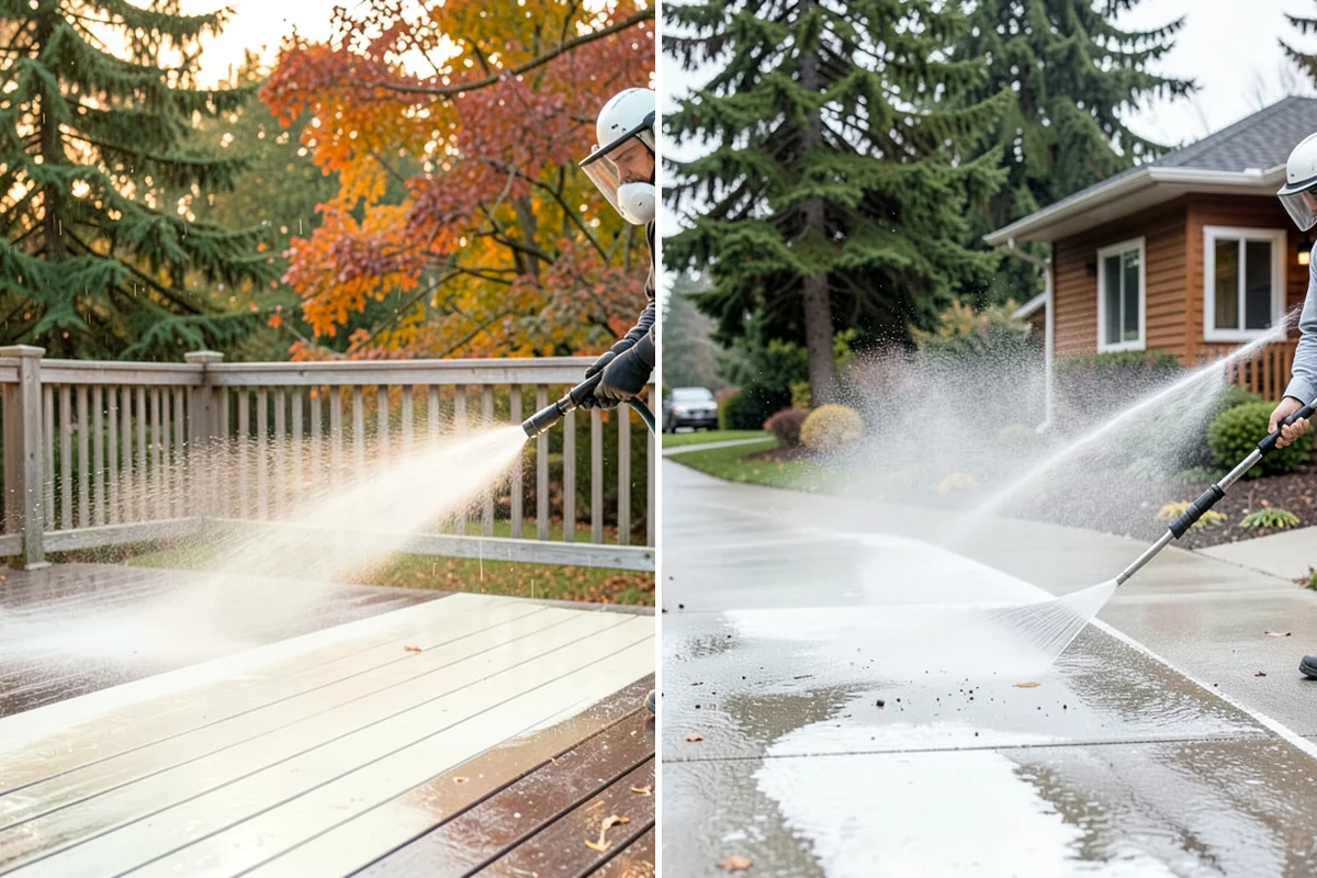 Tennis Court Cleaning in Enumclaw, King County, WA - Sweep debris and inspect the coating condition