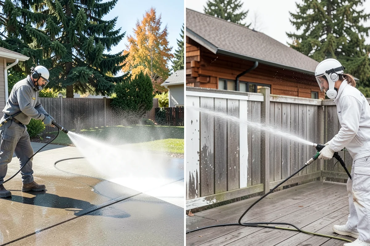 Tennis Court Cleaning in Gig Harbor, Pierce County, WA - Sweep debris and inspect the coating condition