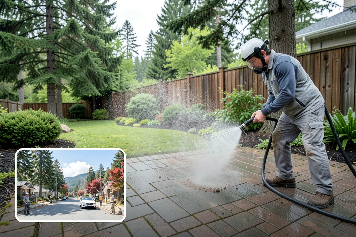 Tennis Court Cleaning in Hunts Point, King County, WA - Removes algae film without abrading the acrylic texture