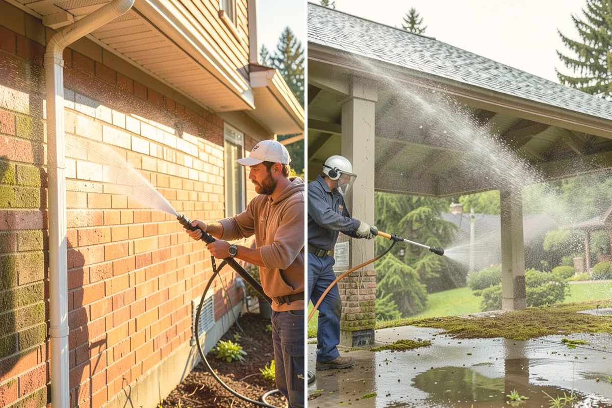 Tennis Court Cleaning in Kent, King County, WA - Sweep debris and inspect the coating condition