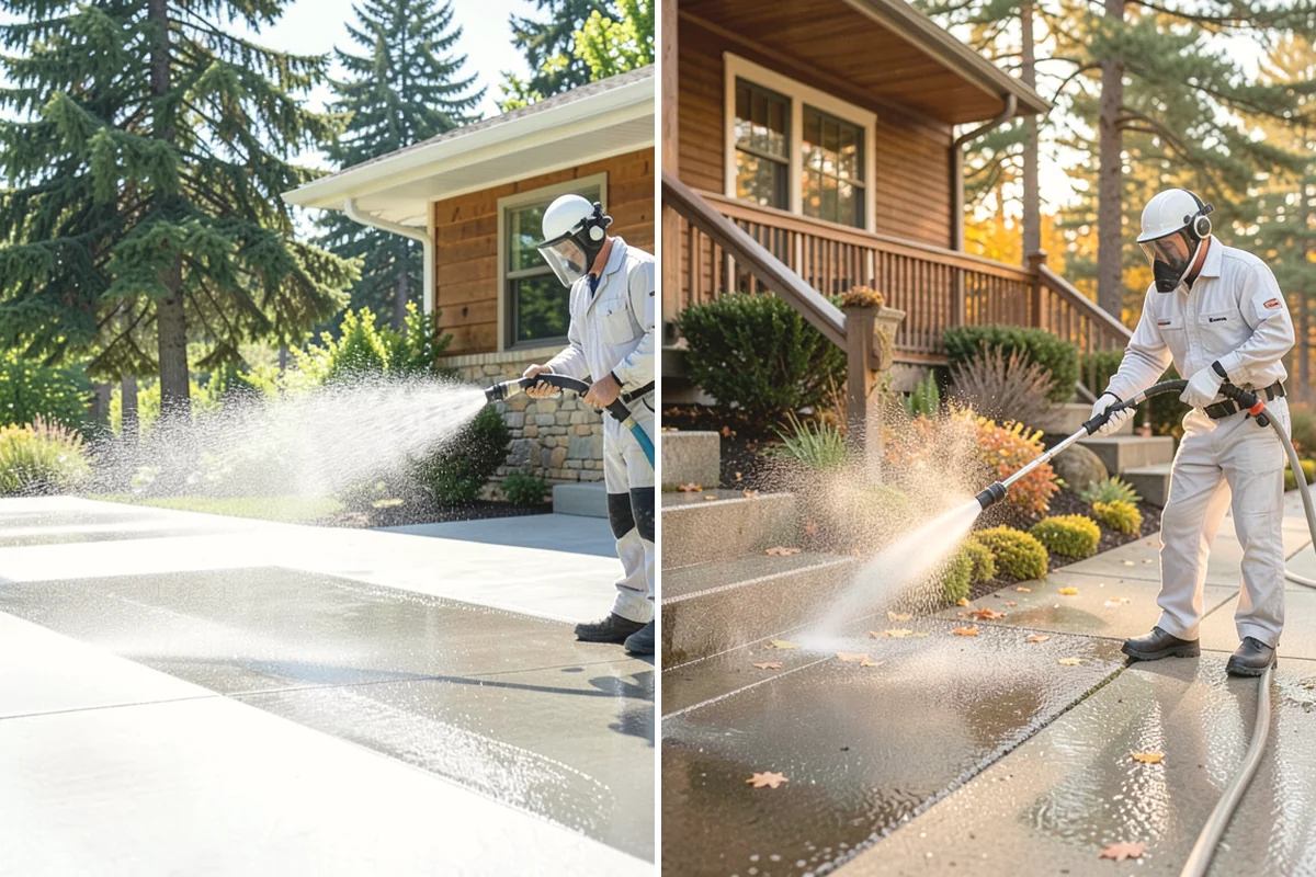 Tennis Court Cleaning in La Conner, Skagit County, WA - Sweep debris and inspect the coating condition