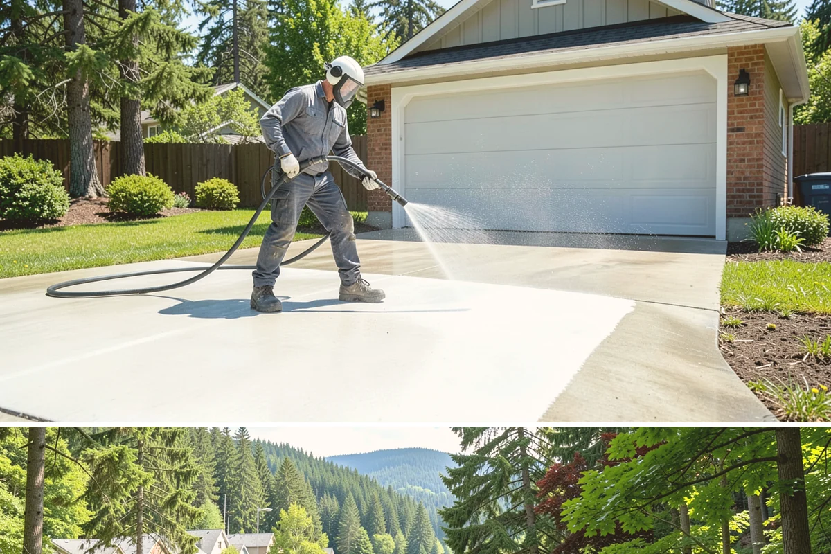 Tennis Court Cleaning in Lake Forest Park, King County, WA - Schedule tennis court cleaning in early summer so the surface is dry, gripped, and ready for peak play.