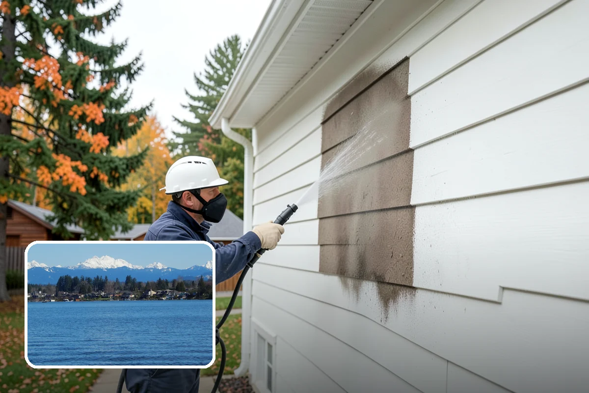 Tennis Court Cleaning in Lake Stevens, Snohomish County, WA - Removes algae film without abrading the acrylic texture