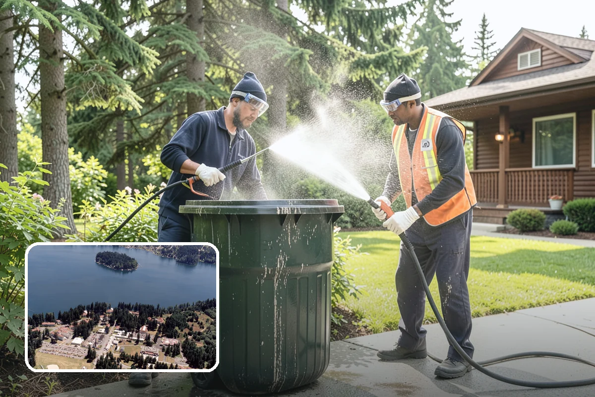 Tennis Court Cleaning in Lakewood, Pierce County, WA - Removes algae film without abrading the acrylic texture