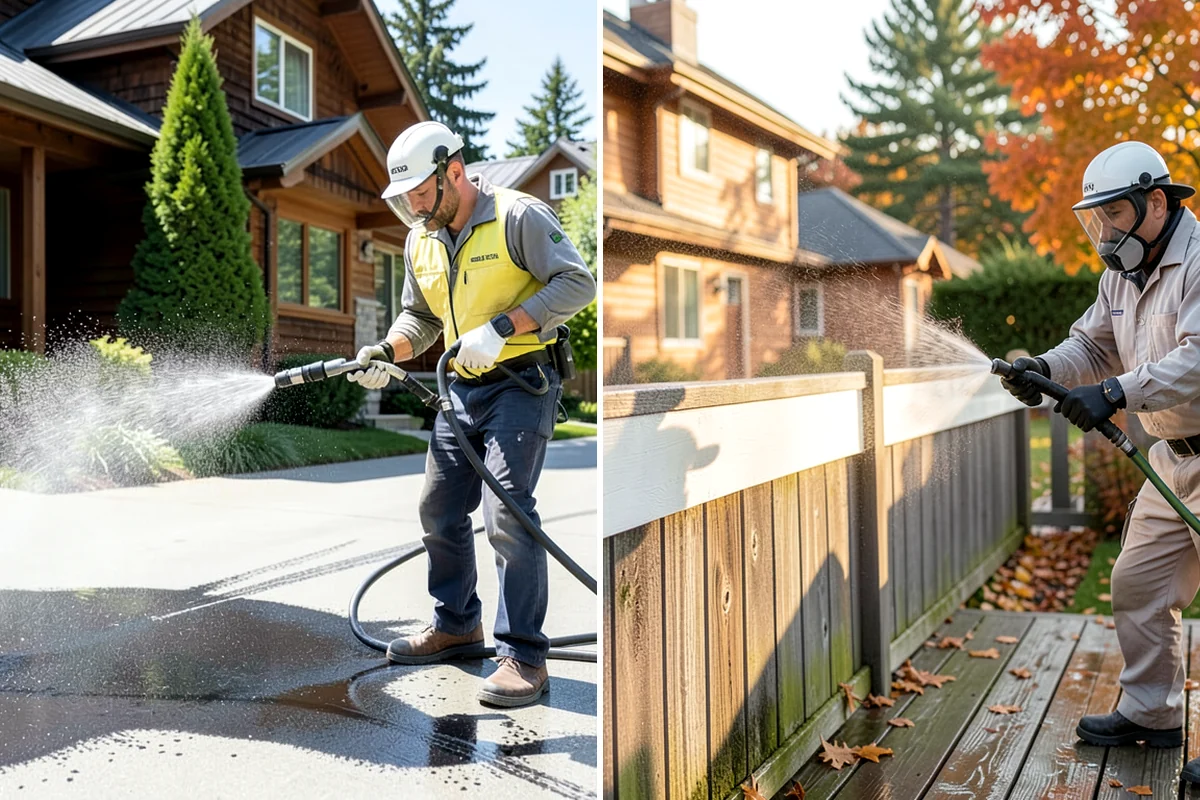 Tennis Court Cleaning in Lakewood, Pierce County, WA - Sweep debris and inspect the coating condition