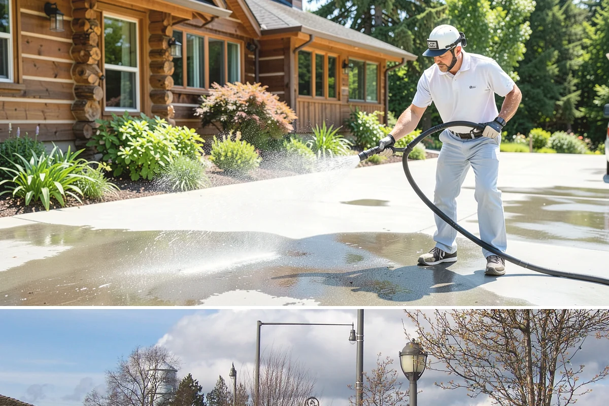 Tennis Court Cleaning in Marysville, Snohomish County, WA - Schedule tennis court cleaning in early summer so the surface is dry, gripped, and ready for peak play.