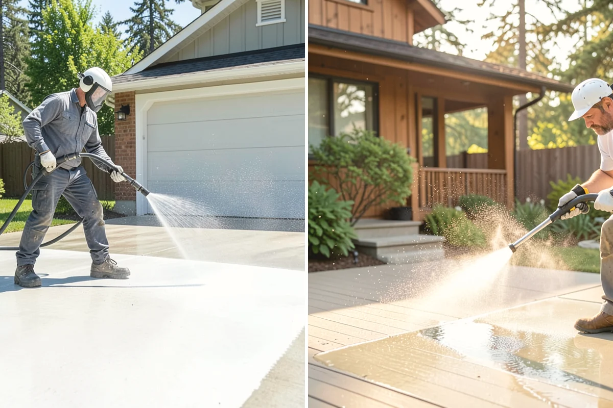 Tennis Court Cleaning in Mercer Island, King County, WA - Sweep debris and inspect the coating condition