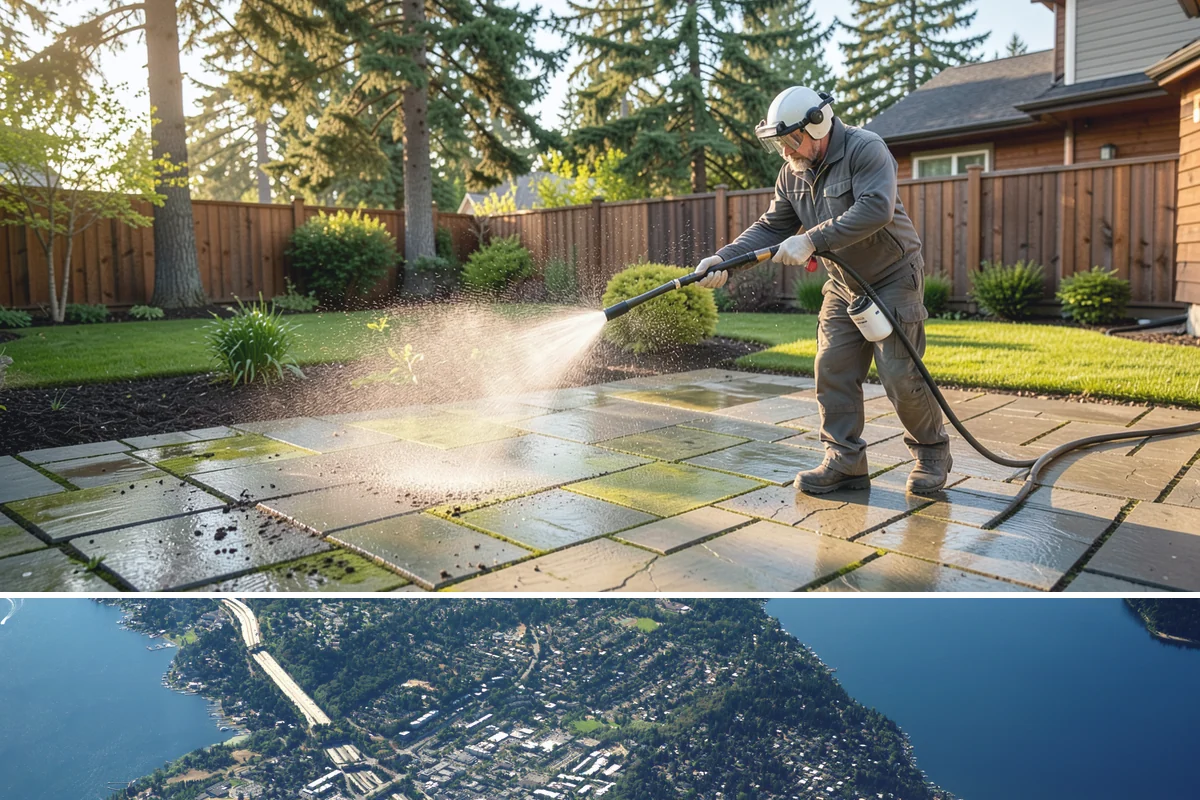 Tennis Court Cleaning in Mercer Island, King County, WA - Schedule tennis court cleaning in early summer so the surface is dry, gripped, and ready for peak play.