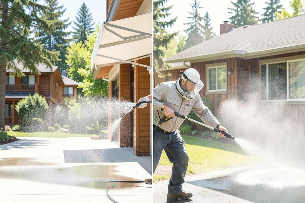 Tennis Court Cleaning in Monroe, Snohomish County, WA - Sweep debris and inspect the coating condition