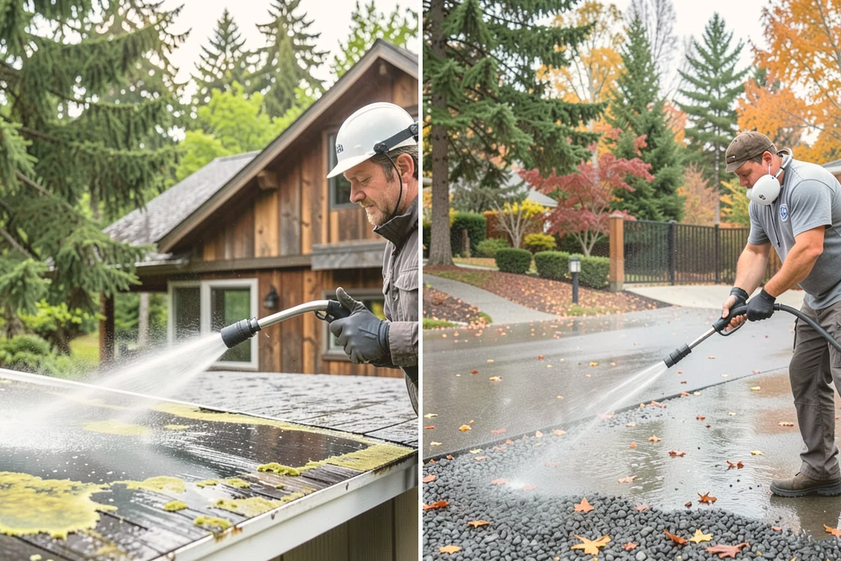Tennis Court Cleaning in Mount Vernon, Skagit County, WA - Sweep debris and inspect the coating condition