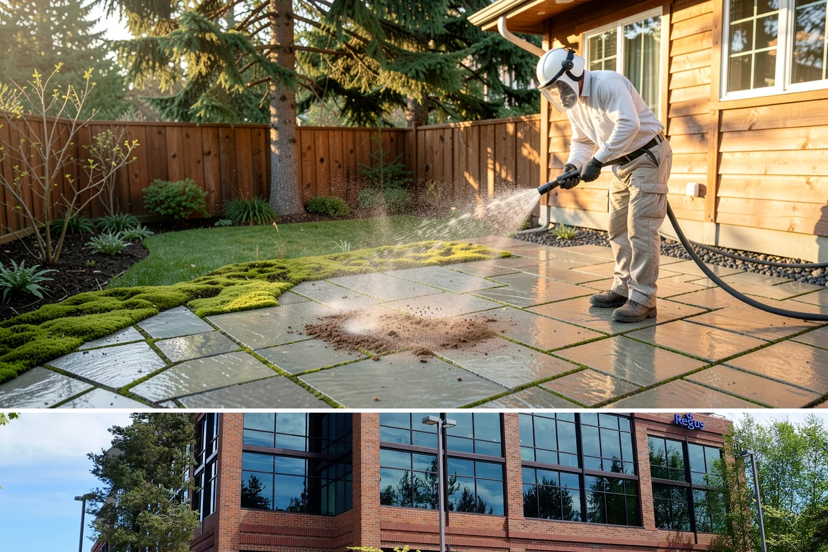 Tennis Court Cleaning in Mountlake Terrace, Snohomish County, WA - Schedule tennis court cleaning in early summer so the surface is dry, gripped, and ready for peak play.