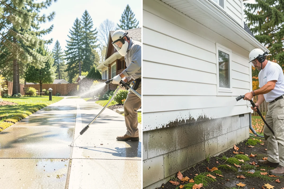 Tennis Court Cleaning in Orting, Pierce County, WA - Sweep debris and inspect the coating condition