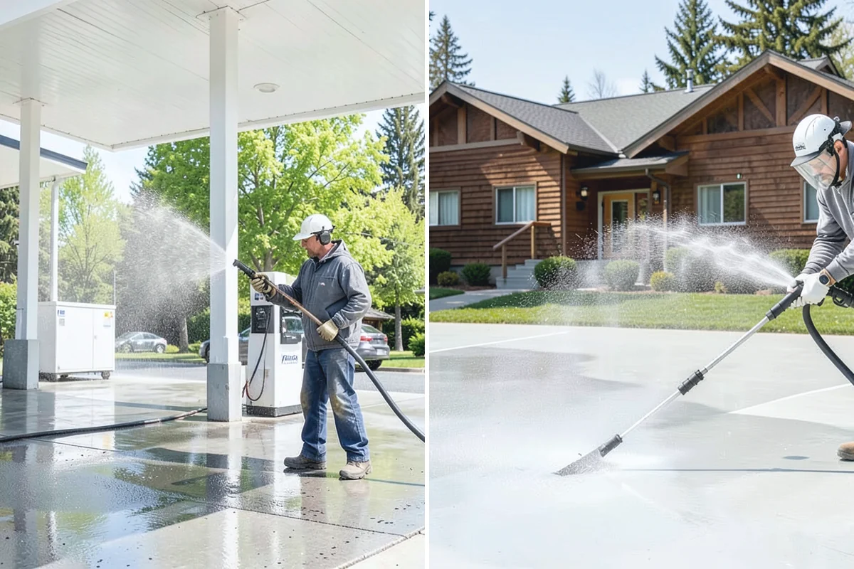 Tennis Court Cleaning in Redmond, King County, WA - Sweep debris and inspect the coating condition