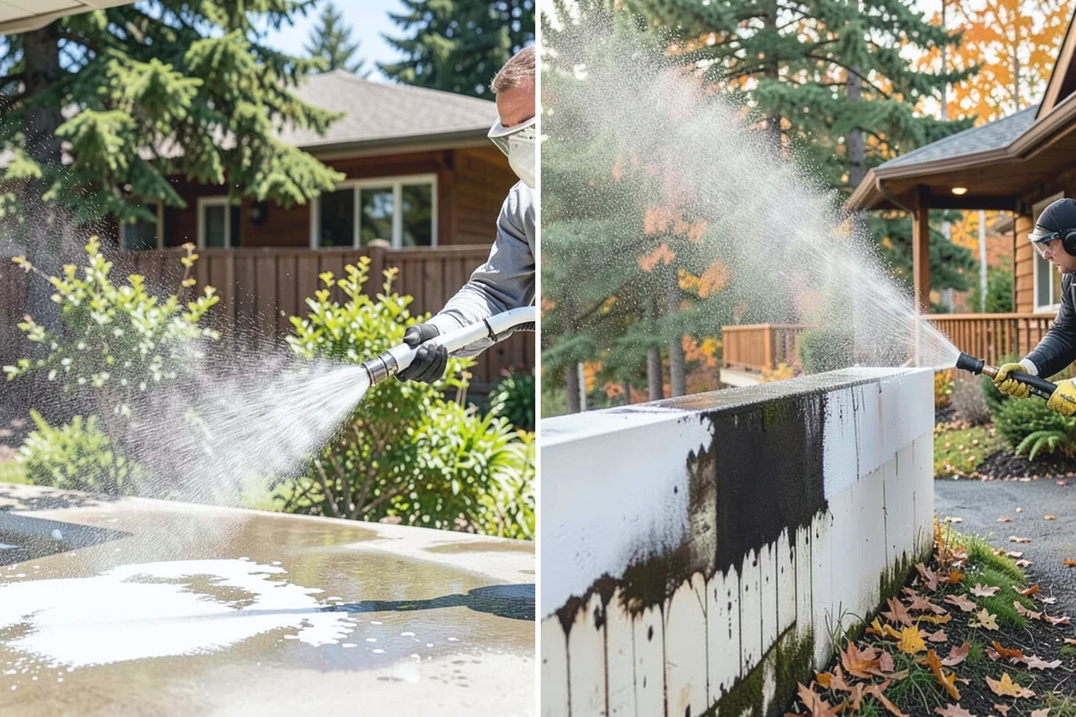 Tennis Court Cleaning in Renton, King County, WA - Sweep debris and inspect the coating condition