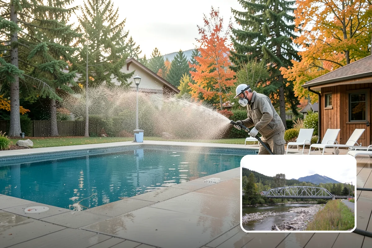 Tennis Court Cleaning in Skykomish, King County, WA - Removes algae film without abrading the acrylic texture