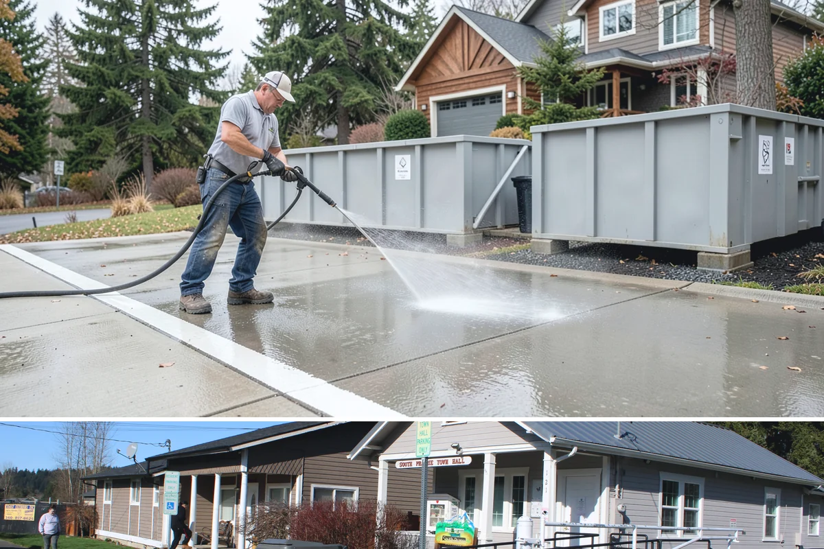 Tennis Court Cleaning in South Prairie, Pierce County, WA - Schedule tennis court cleaning in early summer so the surface is dry, gripped, and ready for peak play.