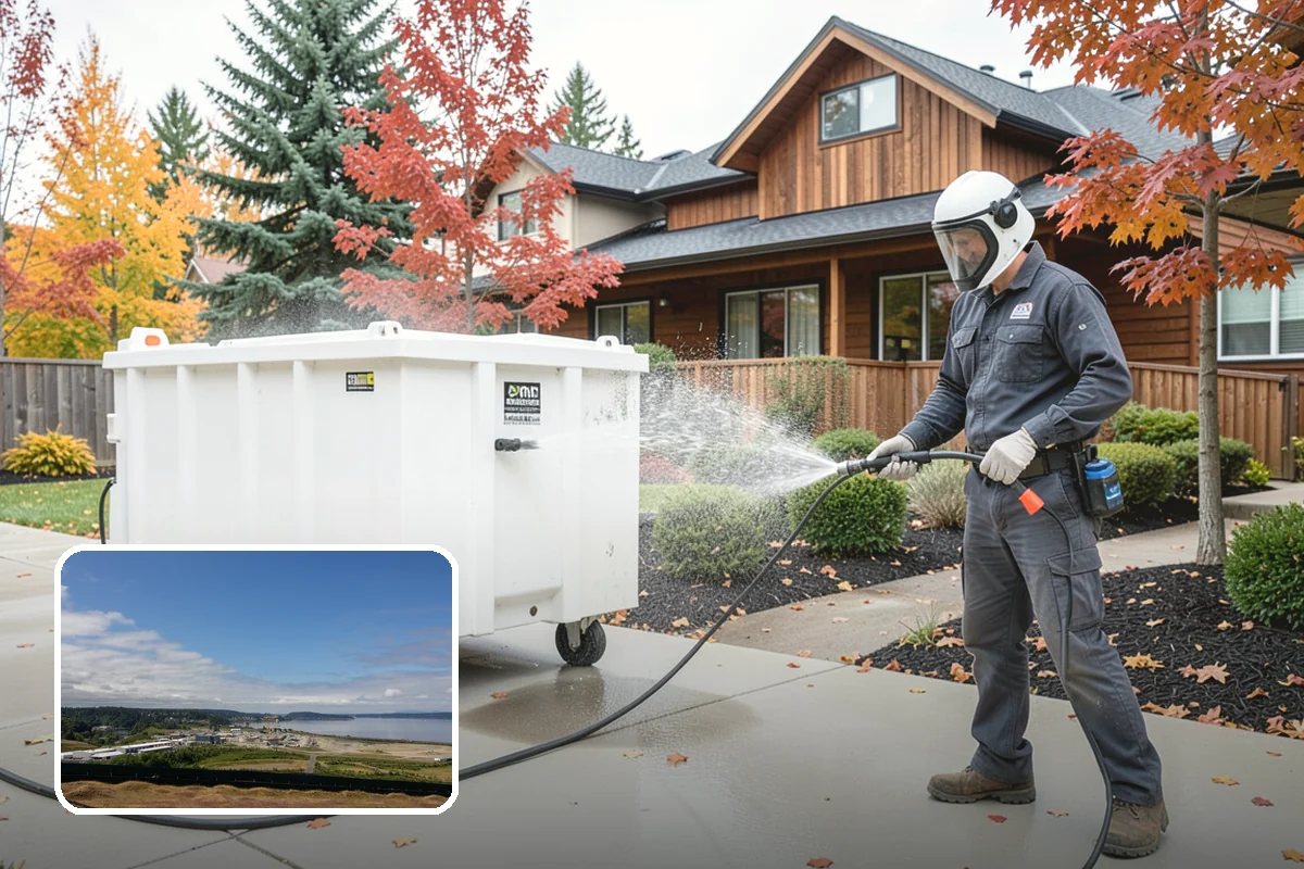 Tennis Court Cleaning in University Place, Pierce County, WA - Removes algae film without abrading the acrylic texture