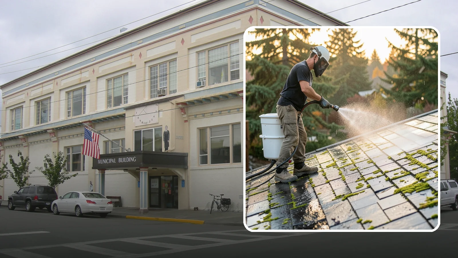 Tile Roof Cleaning in Anacortes, Skagit County, WA - Detailed cleaning for concrete and clay tile roofs that clears moss and algae from every contour and valley.