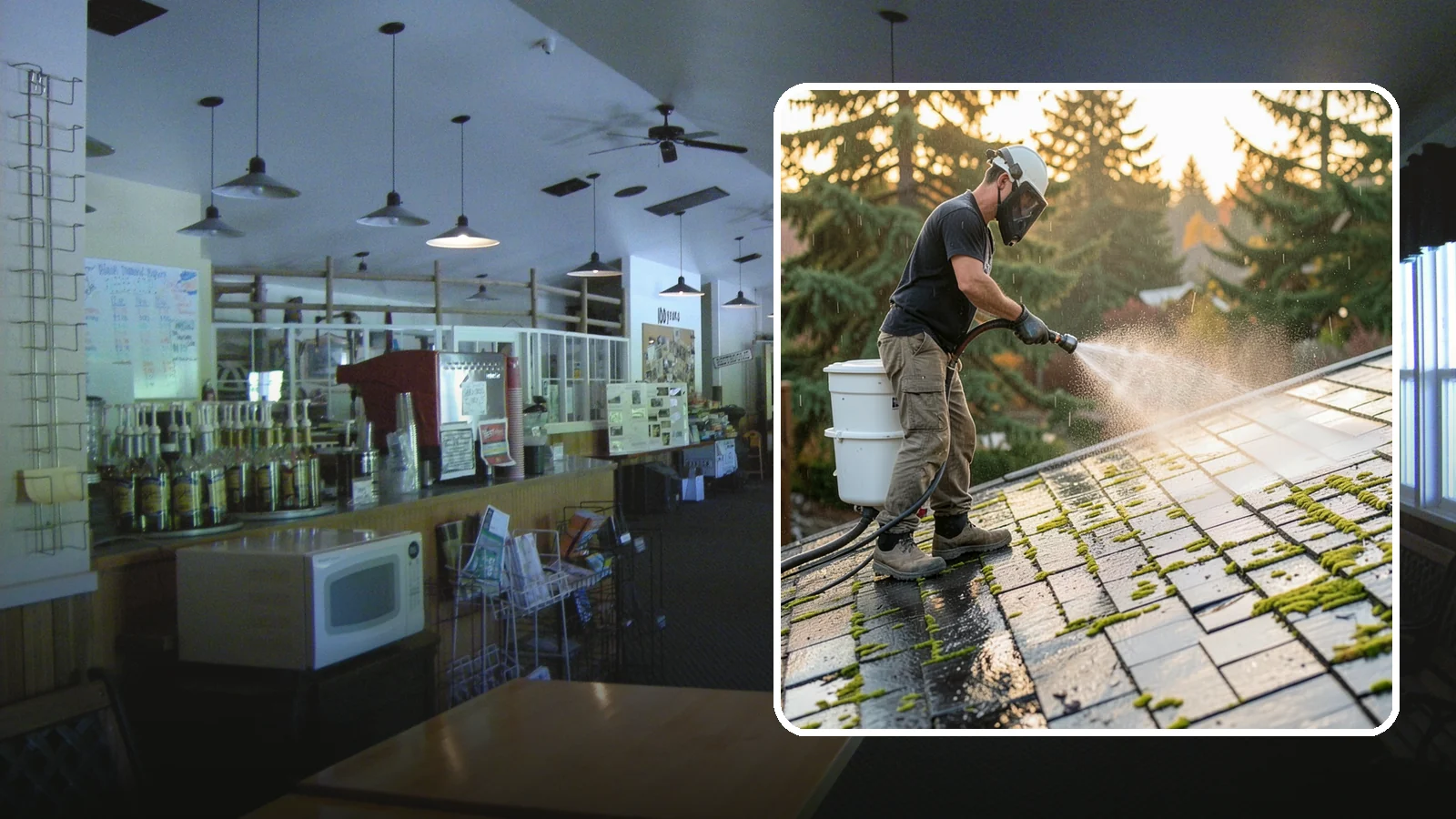 Tile Roof Cleaning in Black Diamond, King County, WA - Detailed cleaning for concrete and clay tile roofs that clears moss and algae from every contour and valley.
