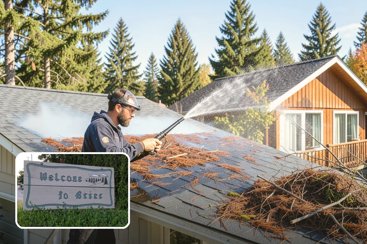 Tile Roof Cleaning in Brier, Snohomish County, WA - Clears moss and algae from porous tile without cracking the surface