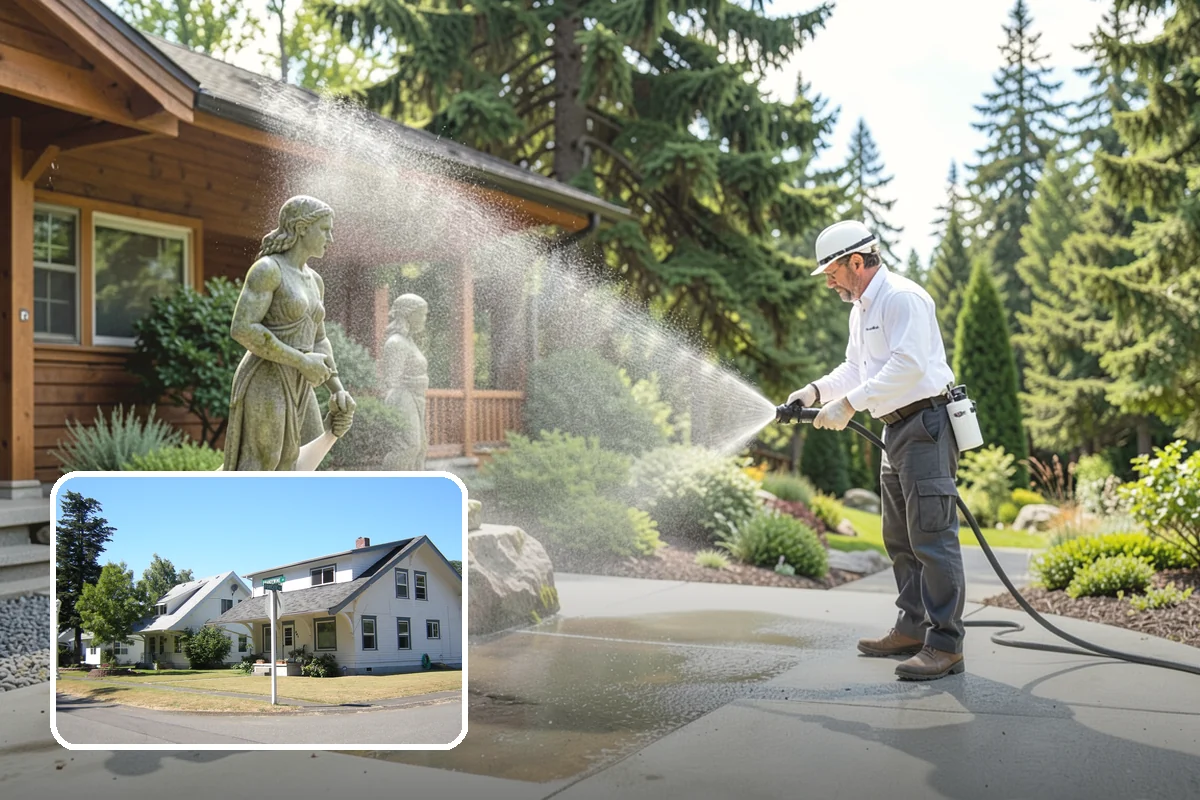 Tile Roof Cleaning in DuPont, Pierce County, WA - Clears moss and algae from porous tile without cracking the surface