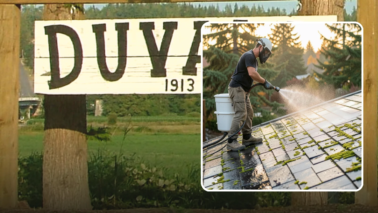 Tile Roof Cleaning in Duvall, King County, WA - Detailed cleaning for concrete and clay tile roofs that clears moss and algae from every contour and valley.