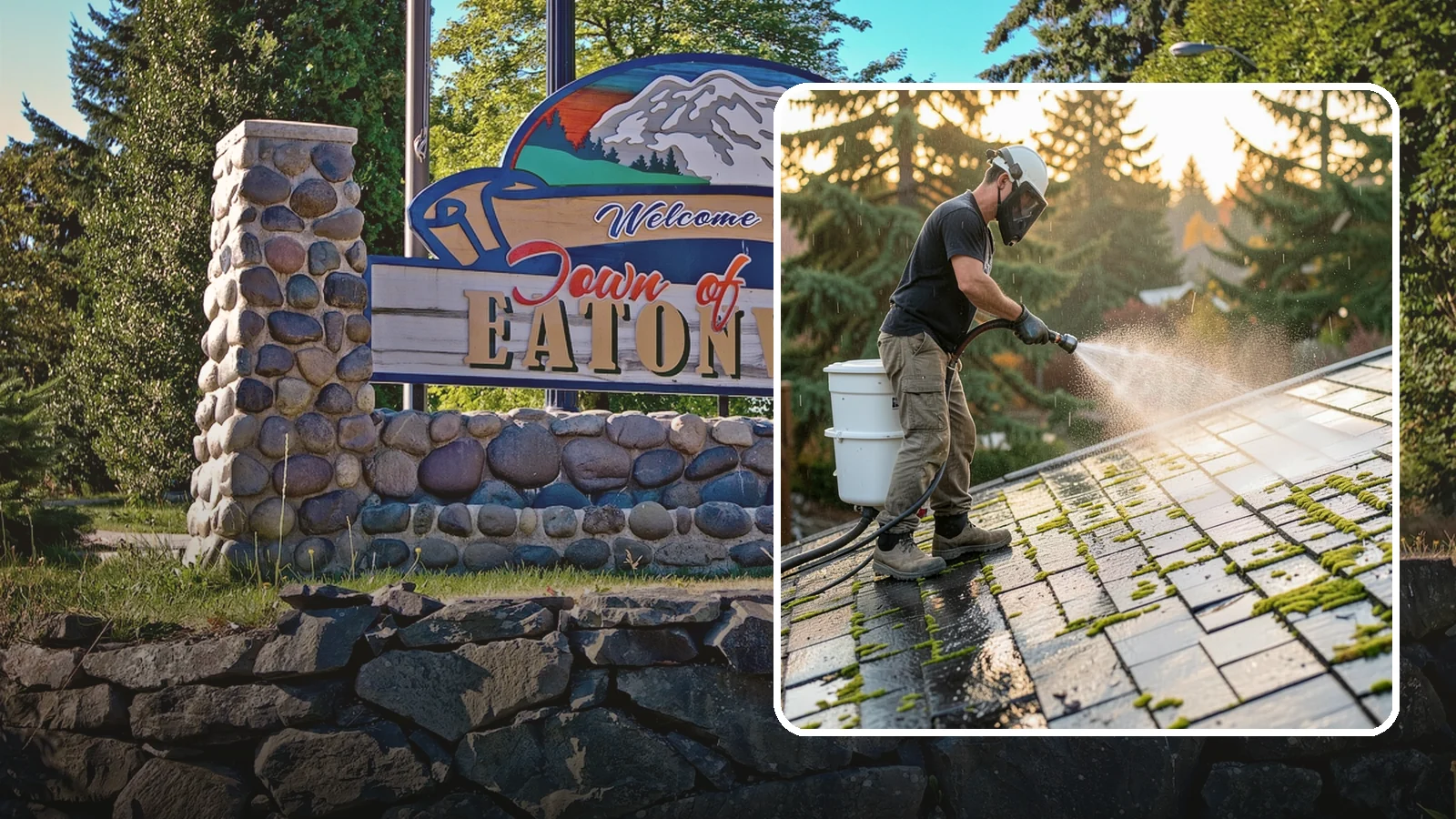 Tile Roof Cleaning in Eatonville, Pierce County, WA - Detailed cleaning for concrete and clay tile roofs that clears moss and algae from every contour and valley.