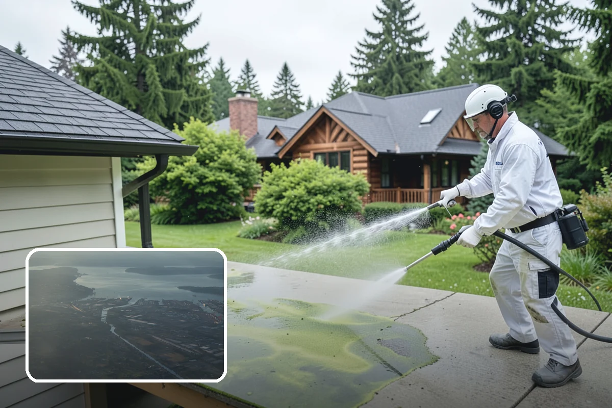 Tile Roof Cleaning in Fife, Pierce County, WA - Clears moss and algae from porous tile without cracking the surface