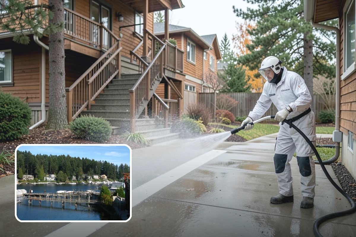 Tile Roof Cleaning in Gig Harbor, Pierce County, WA - Clears moss and algae from porous tile without cracking the surface