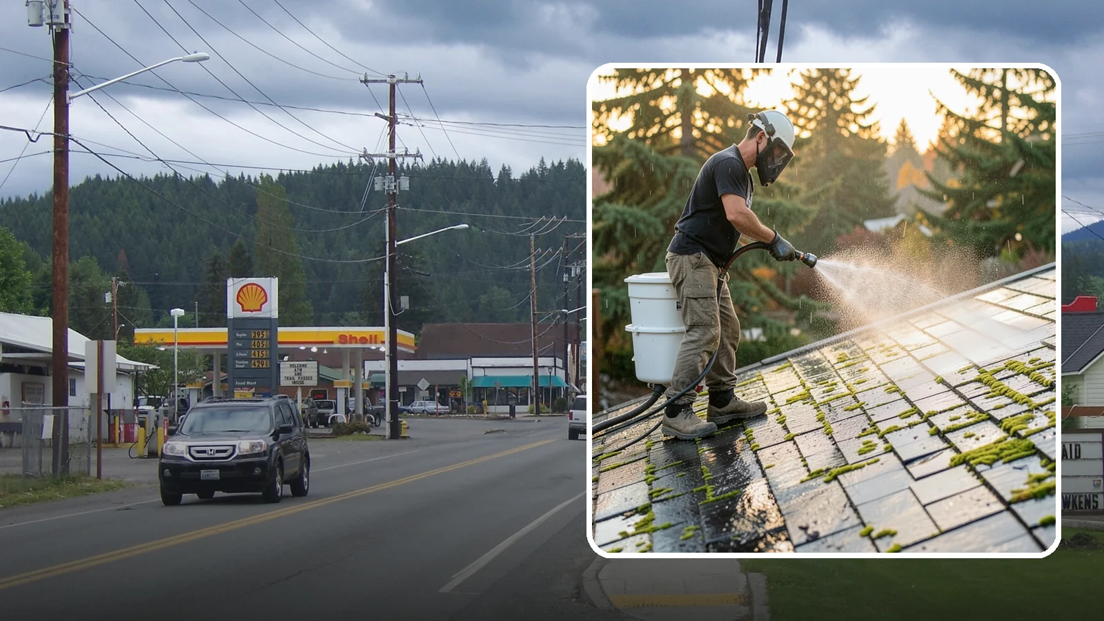 Tile Roof Cleaning in Granite Falls, Snohomish County, WA - Detailed cleaning for concrete and clay tile roofs that clears moss and algae from every contour and valley.