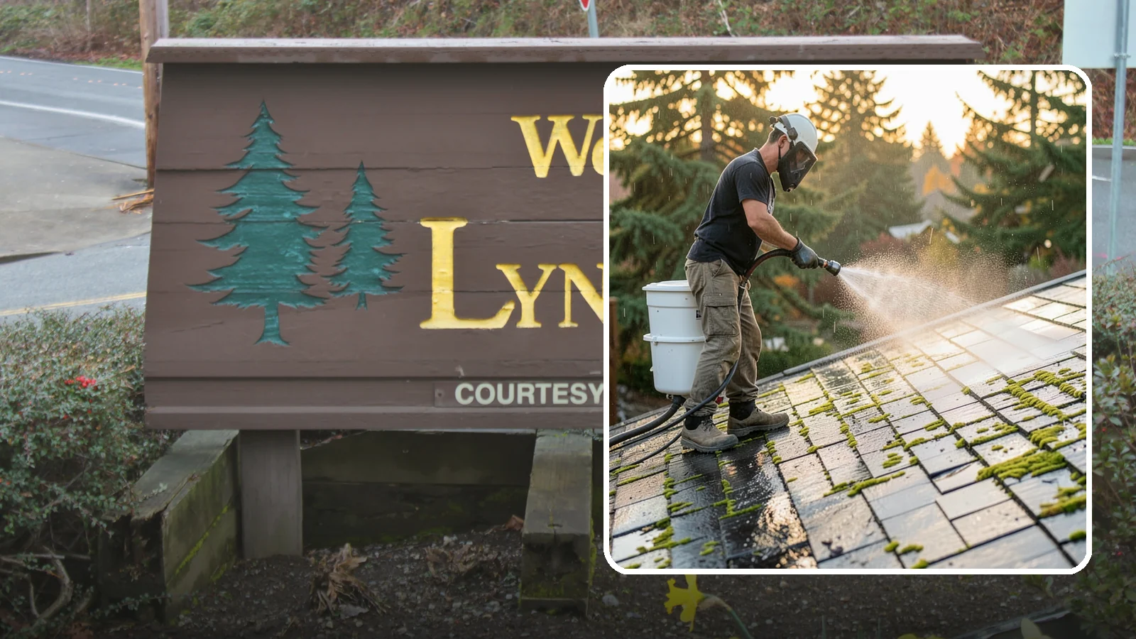 Tile Roof Cleaning in Lynnwood, Snohomish County, WA - Detailed cleaning for concrete and clay tile roofs that clears moss and algae from every contour and valley.