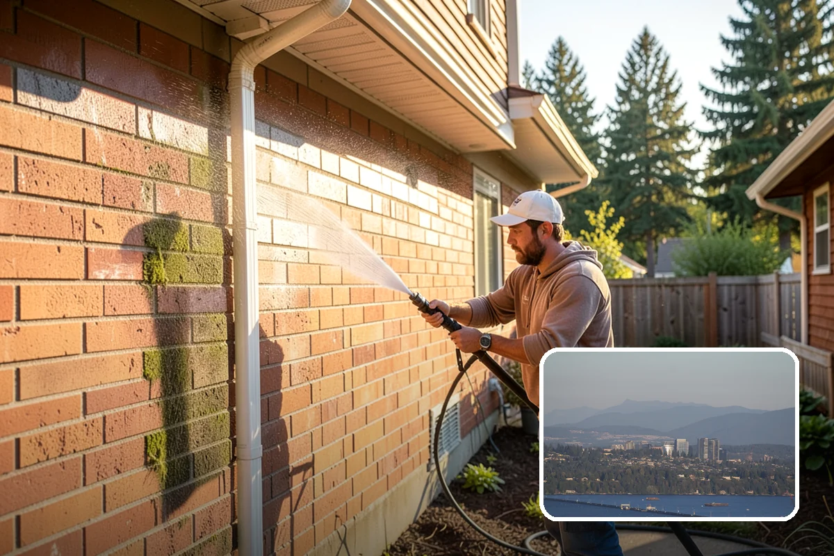 Tile Roof Cleaning in Medina, King County, WA - Clears moss and algae from porous tile without cracking the surface