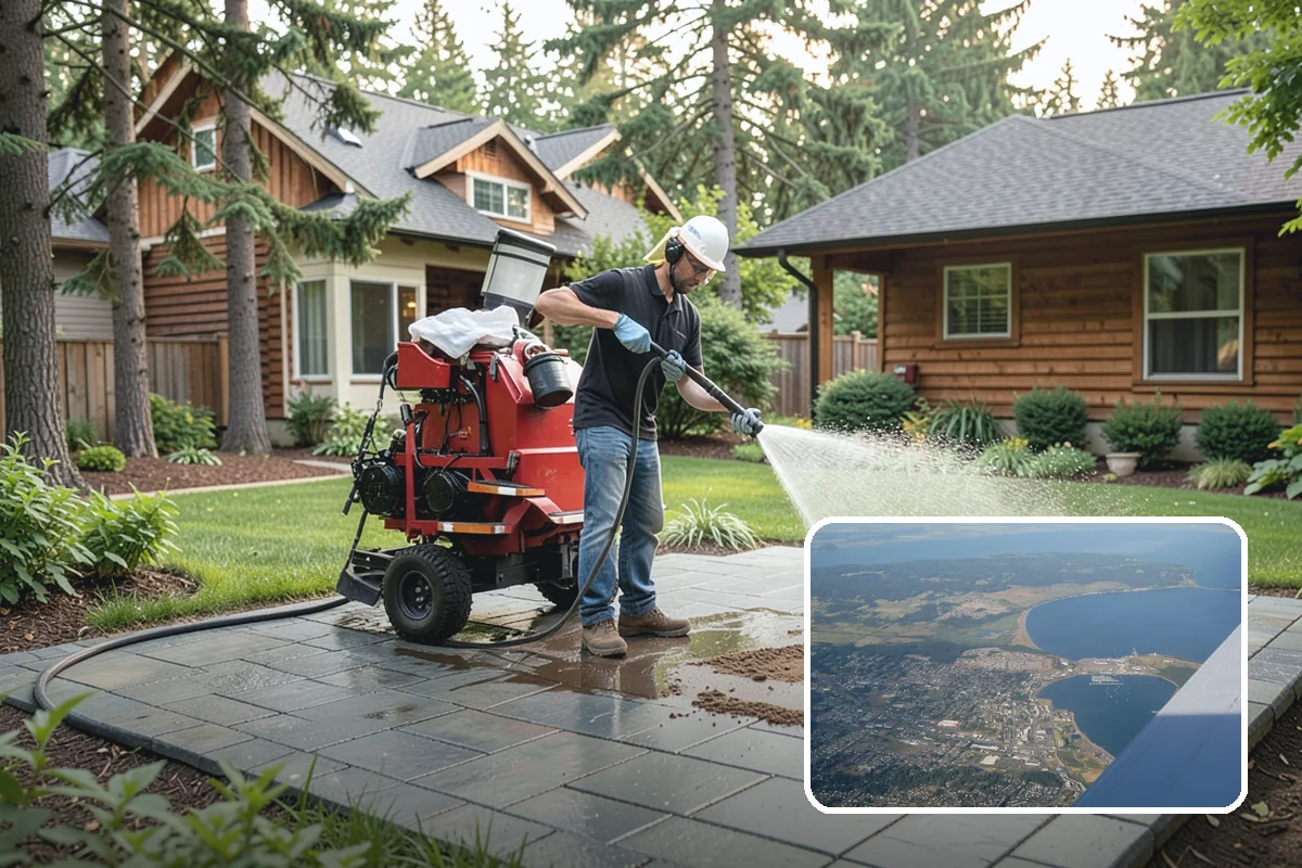 Tile Roof Cleaning in Oak Harbor, Island County, WA - Clears moss and algae from porous tile without cracking the surface