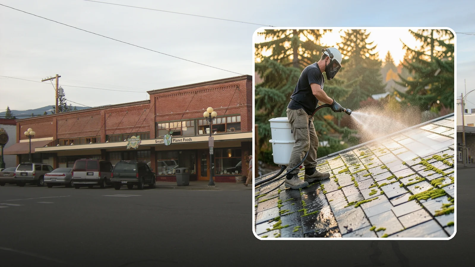 Tile Roof Cleaning in Sedro-Woolley, Skagit County, WA - Detailed cleaning for concrete and clay tile roofs that clears moss and algae from every contour and valley.