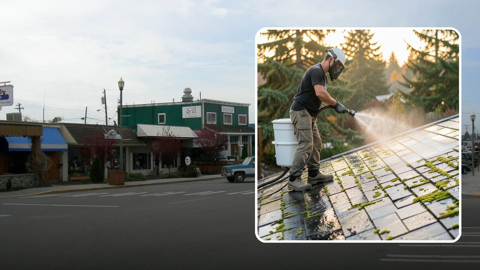 Tile Roof Cleaning in Stanwood, Snohomish County, WA - Detailed cleaning for concrete and clay tile roofs that clears moss and algae from every contour and valley.