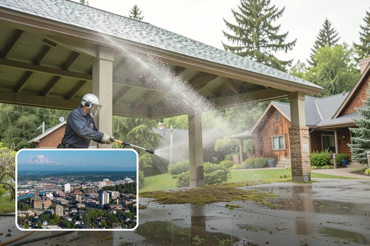 Tile Roof Cleaning in Tacoma, Pierce County, WA - Clears moss and algae from porous tile without cracking the surface