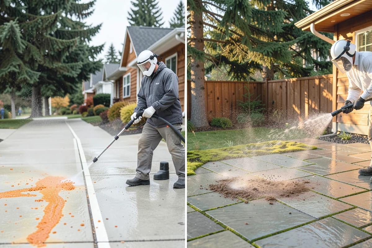 Tile Roof Cleaning in Woodinville, King County, WA - Evaluate tile condition and locate cracked or slipped pieces