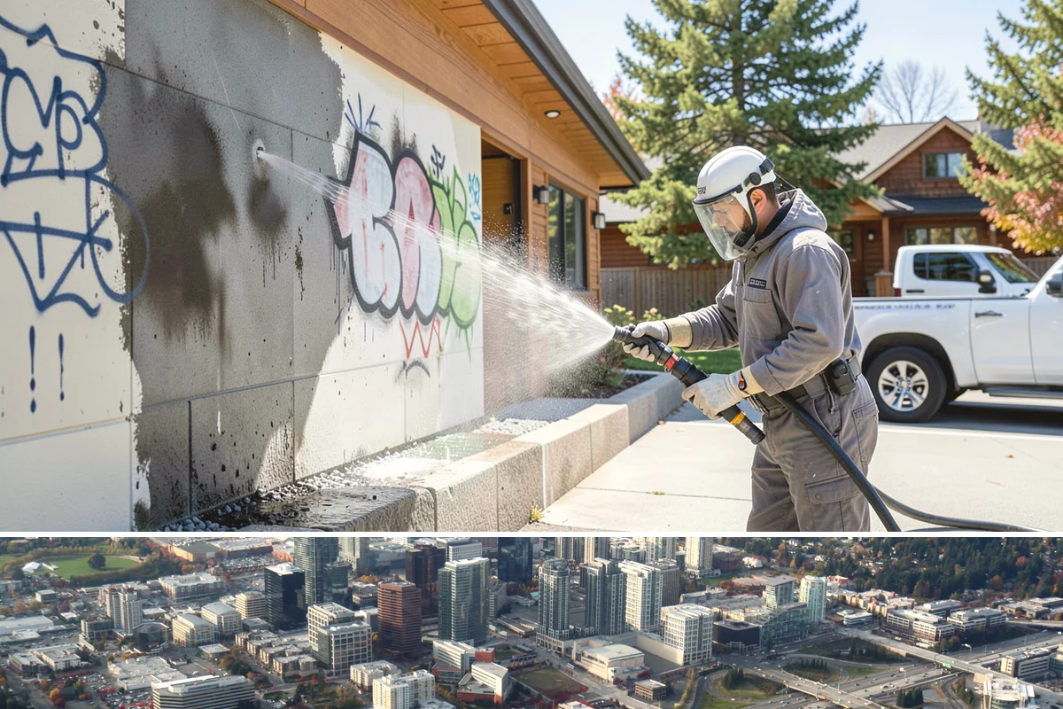 Tire Mark Removal in Bellevue, King County, WA - Any dry stretch works well, with summer offering faster drying between treatment passes.